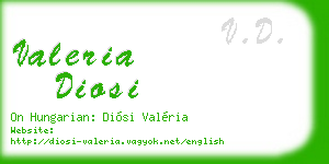 valeria diosi business card